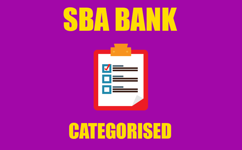 SBA BANK (Categorised)